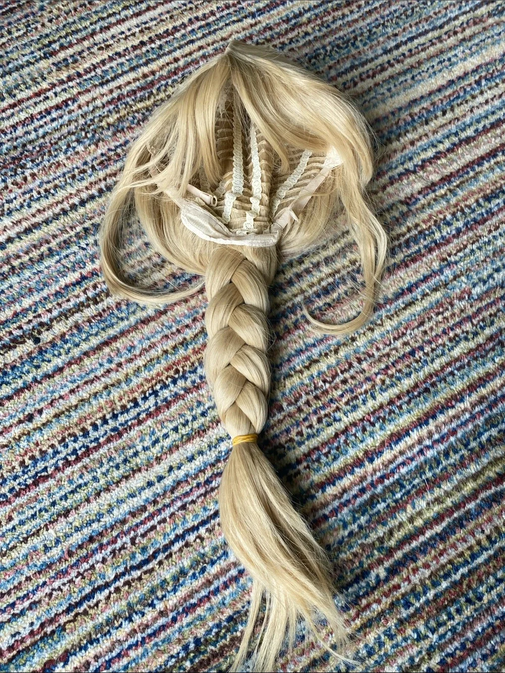 NWOT Strawberry Blonde Cosplay Wig Braided Long Wig w/ Wig Cap